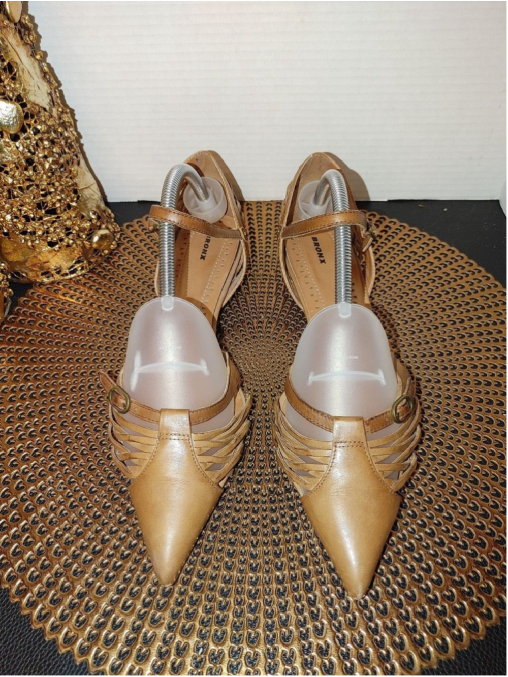 Bronx Leather Sandals Size 40 - Picture 2 of 5